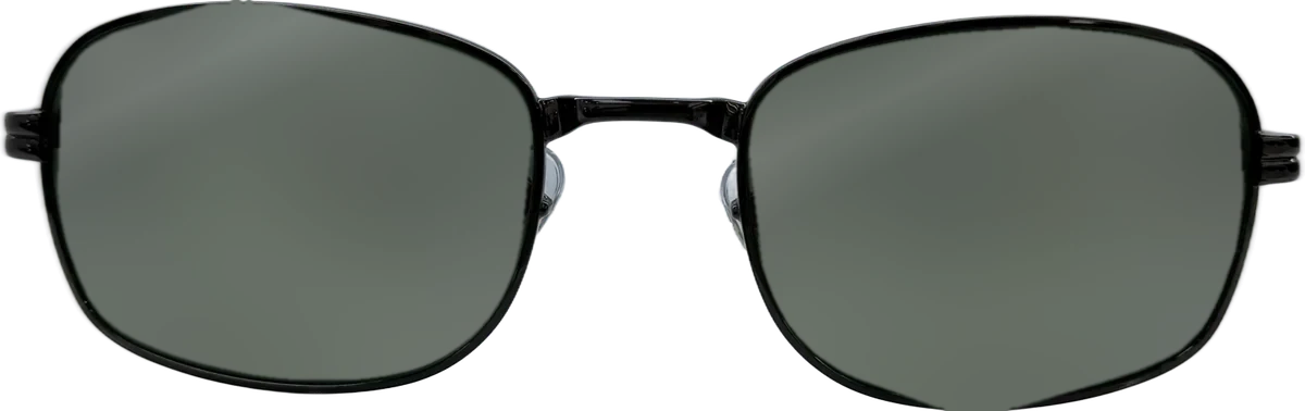 Ray-Ban Rectangular Metal Sunglasses, Black frame