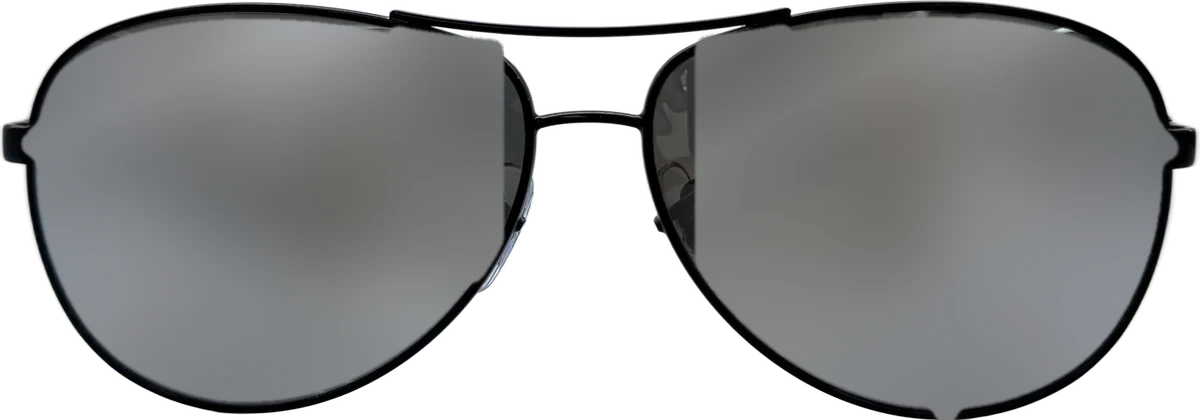 Designer Collection Aviator Metal Sunglasses, Black frame
