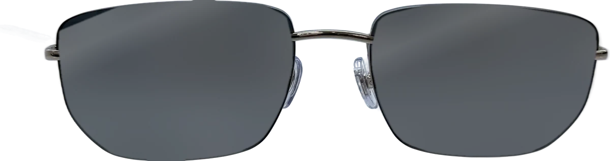 Ray-Ban Rimless Rectangular Sunglasses, Gunmetal frame