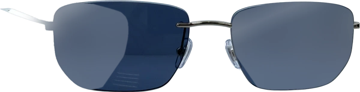 Ray-Ban Rimless Rectangular Sunglasses, Silver frame