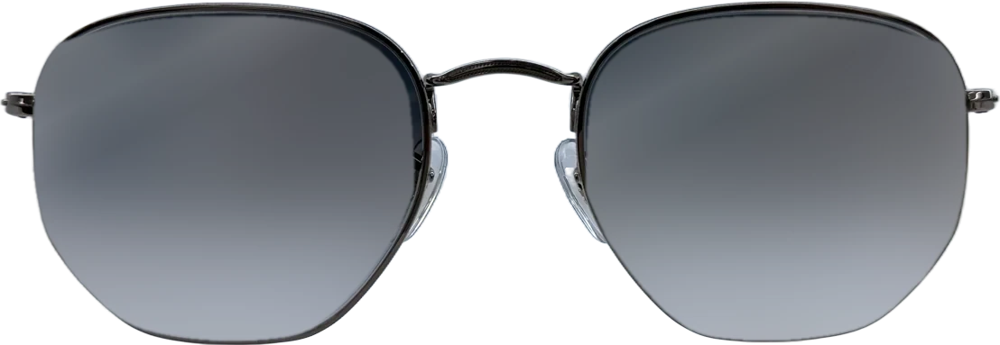 Ray-Ban Hexagonal Metal Sunglasses, Gunmetal frame